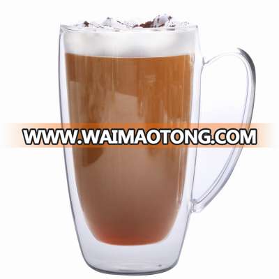 PROVIDE DOUBLE LAYER GLASS! double walled coffee glass cups and mugs,clear transparent glass coffee mugs and cups