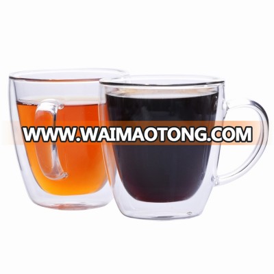 Good Products The Double Wall With Handle Coffee Cups!New Arrival Drink Ware Coffee Cup 250CC