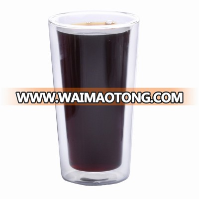 350 ml/12oz double wall glass cup latte cup cofffee cup